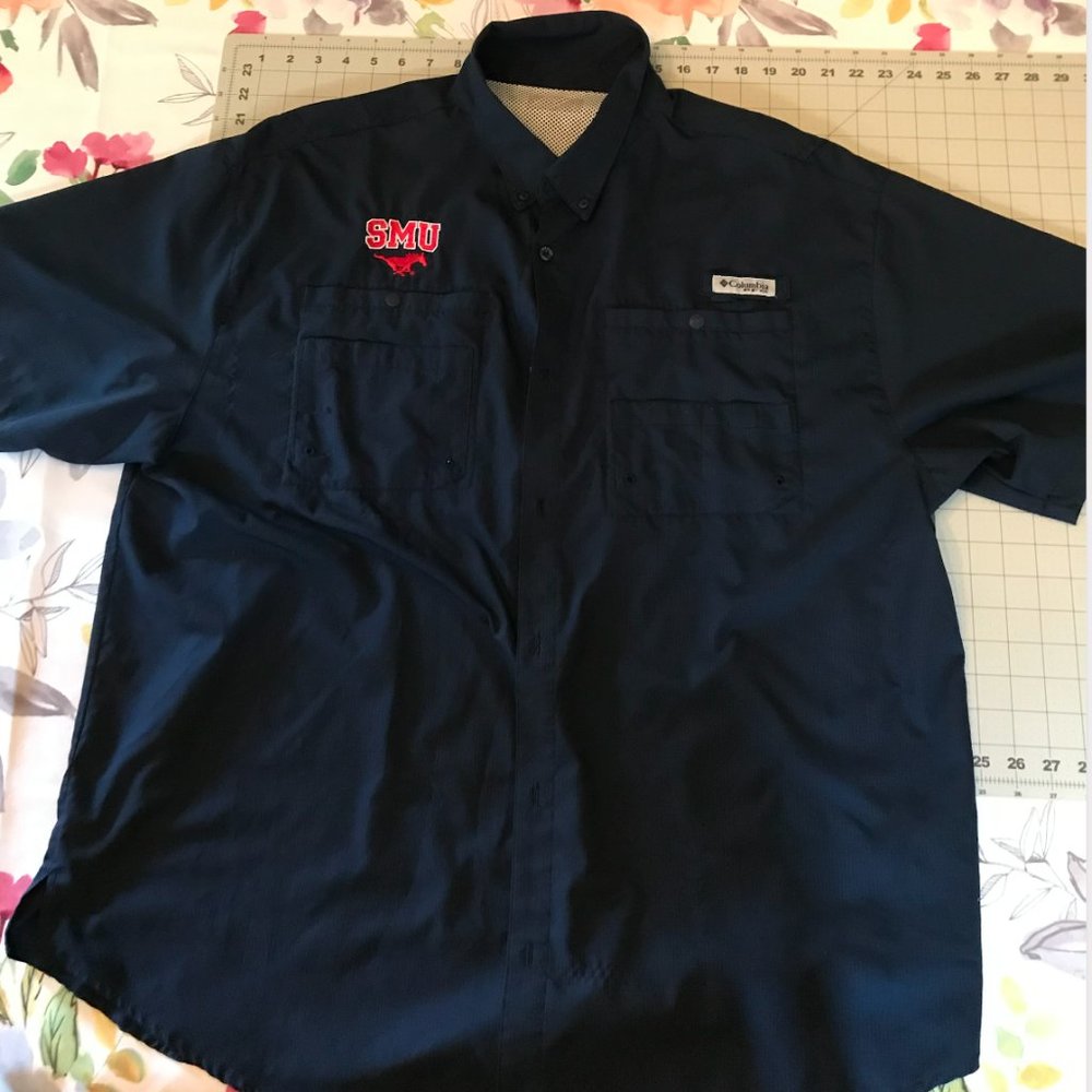 Mens SMU Colombia PFG Fishing Shirt XXL